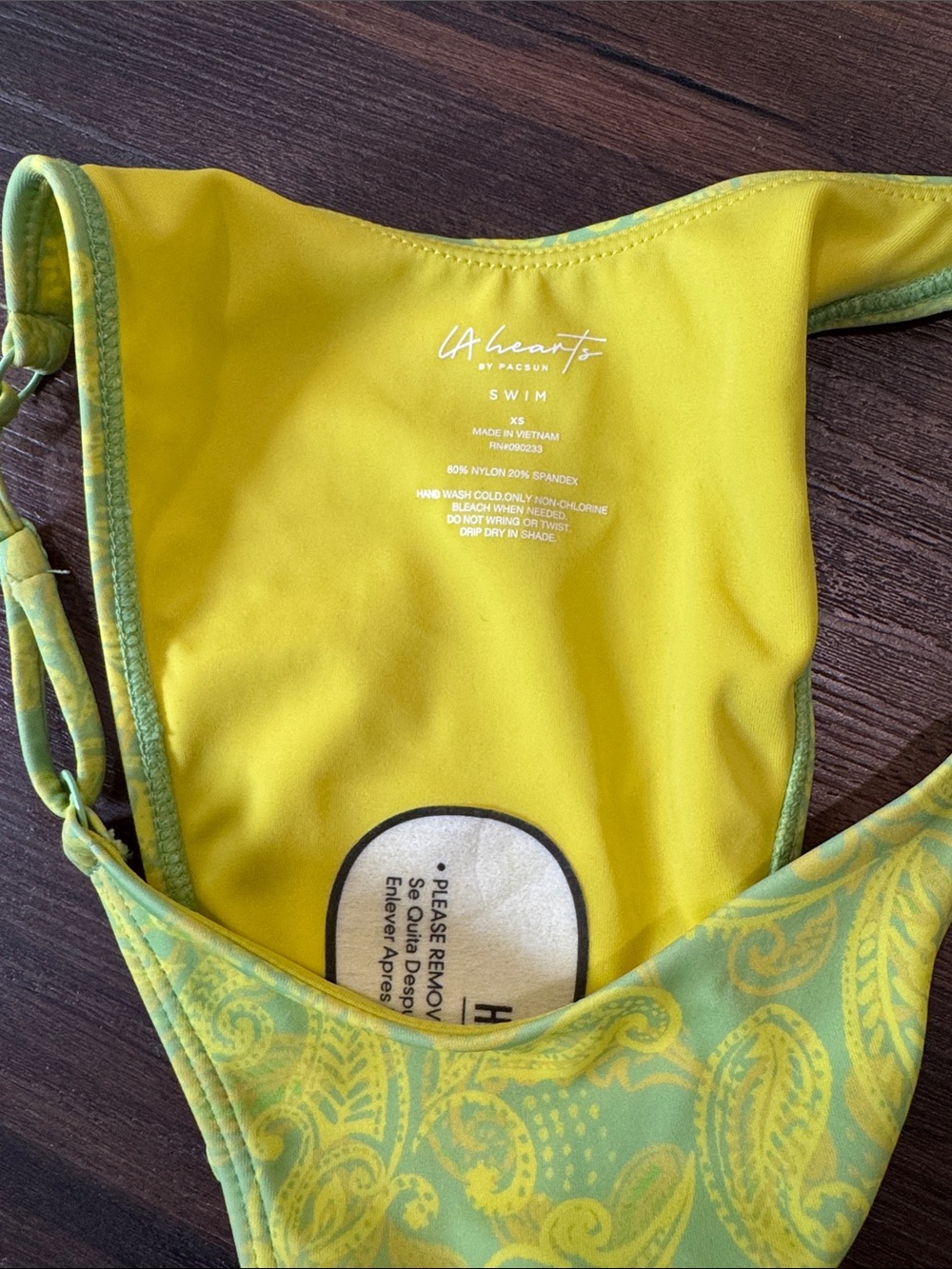LA Hearts by PacSun Yellow Eileen Ring Bikini Bottom - Picture 6 of 7